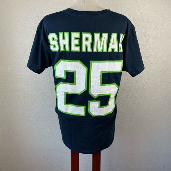 NFL Richard Sherman Seattle Seahawks T-Shirt Size M EUC - Picture 4 of 5